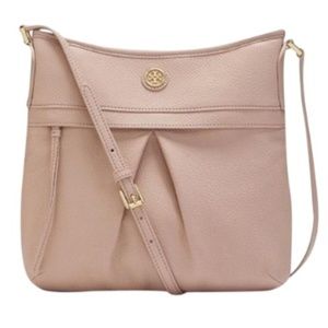 Tory Burch Swingback Pebbled Leather Crossbody Bag